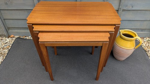 Mahogany nest tables - mahogany, tables.