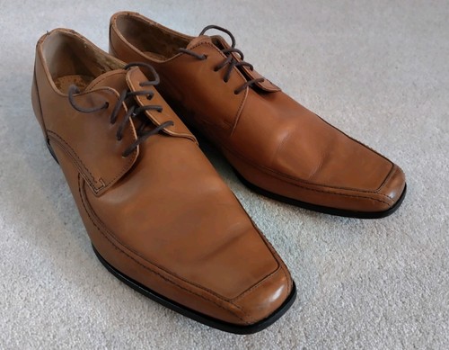 Loake brown leather oxford - leather,