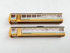 HORNBY CLASS 142 PACER DMU BODY ONLY X 2 - REGIONAL RAILWAYS YELLOW