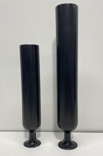 Vintage black glass - glass, cylinder