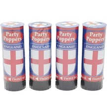 England Party Poppers pack of