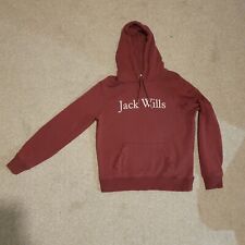 Jack Wills Burgundy Hoodie - Ladies - UK Size 12 (I2)