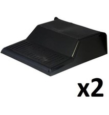 2 x Black Plastic Drain Cover