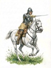 Oliver Cromwell  on his white