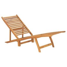 Sun Lounger Teak Wood 55 x 161