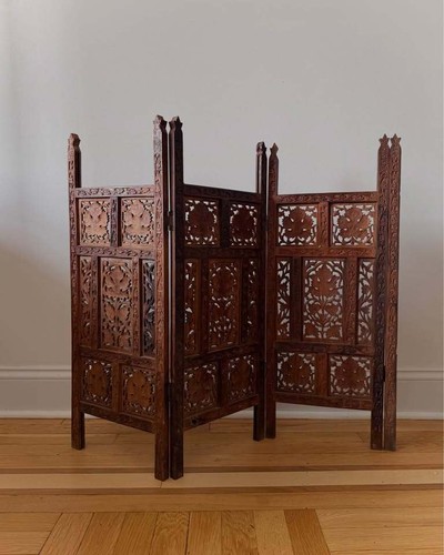 Vintage hand carved teak - hand,