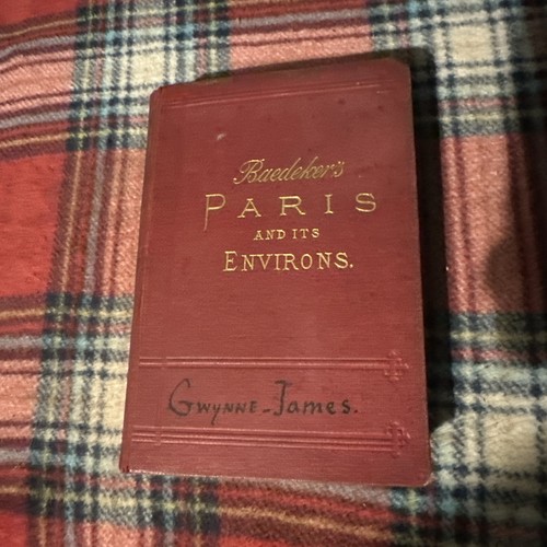 Vintage baedeker paris and - baedeker’s,
