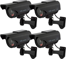 4x Dummy Security Camera Solar