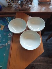 3 Denby Linen Bowls Soup Cereal Desserts 16.8cm B14