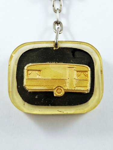 Keychain resin caravan - -,