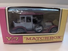 Vintage Matchbox Rolls Royce Car Models Of Yesteryear Y-7 1912  Original Box