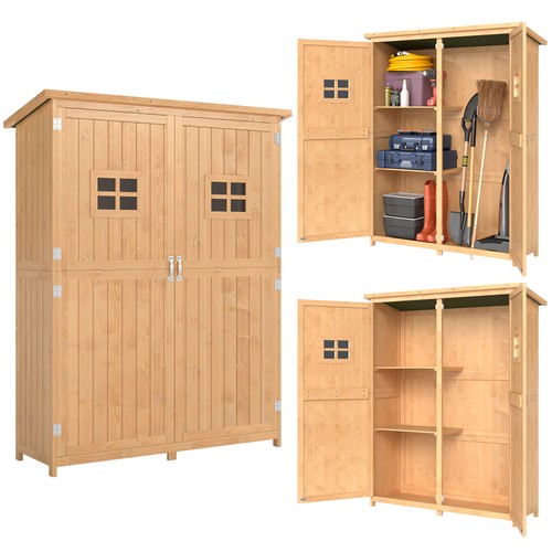 Outsunny wooden garden shed - outsunny,