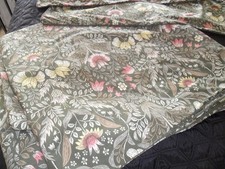 IKEA KARRDUNORT KING SIZE GREEN FLORAL DUVET COVER & 2 PILLOWCASES