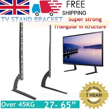 Universal Table Top TV Stand Leg Mount LED LCD Flat TV Screen 27-65" Bracket CP