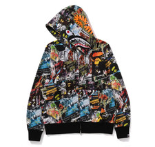 BAPE MENS COTTON SHARK PRINT