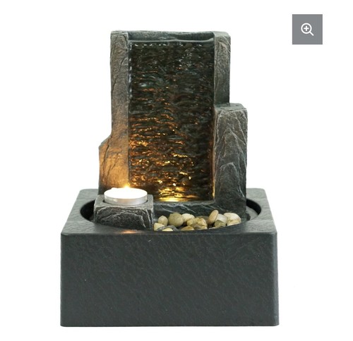 Led water fountain stone - led, cliff
