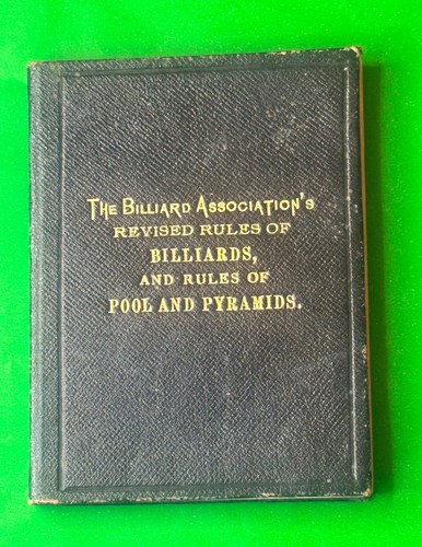 Rare dec 1900 issue billiard - dec,