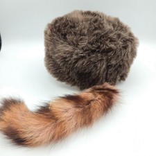 Faux Fur Coonskin Cap Davy