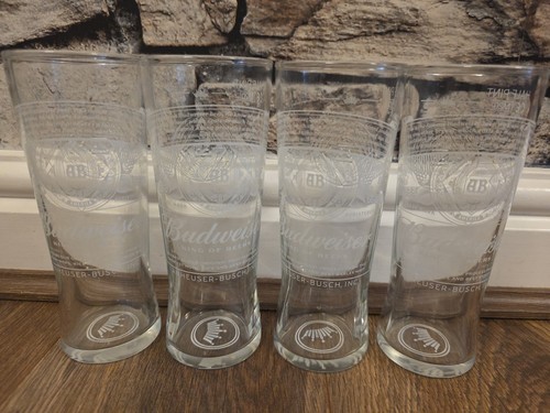 Budweiser half pint - budweiser, glasses