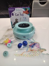 3 In 1 interactive Cat Toy for Indoor Automatic Play Moving Feather & Butterfly