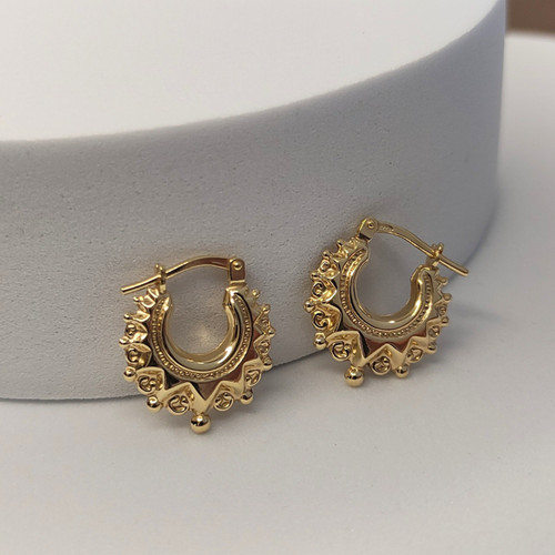 Gold sterling silver small - on,