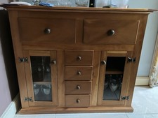 Side table / dresser / display unit of solid cherry wood. Pristine condition. 
