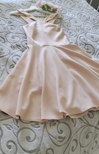 Elegant pink/rose dress halter