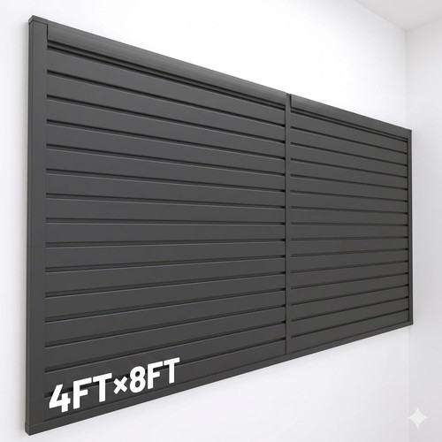 8x4 black slat - slat, wall