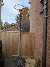 Netball hoop and post - freestanding - needs new net