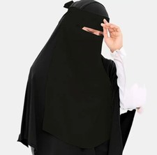 Chiffon Niqab Muslim Women Face Cover, Hajj & Umrah Nikab, Islamic Women Scarf 