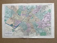 Antique city map / plan of