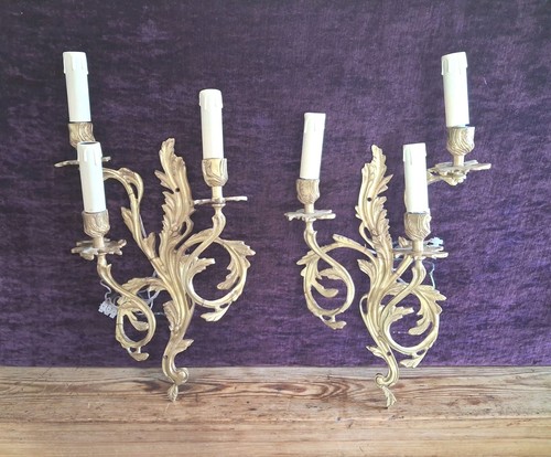 Brass wall sconces arm - sconces,
