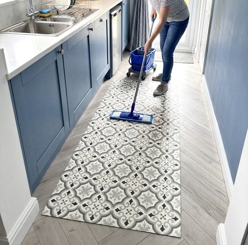 Vinyl kitchen runner - vinyl, floor
