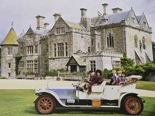 Lord Montague & Family in The 1909 Rols Royce Silver Ghost Vintage Postcard 1986