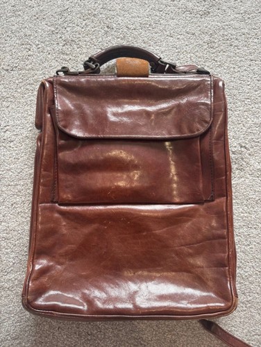 Brown leather vintage - vintage, backpack