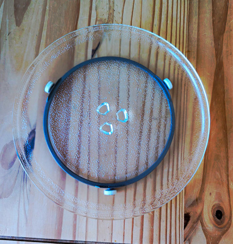 Clear glass microwave - glass,