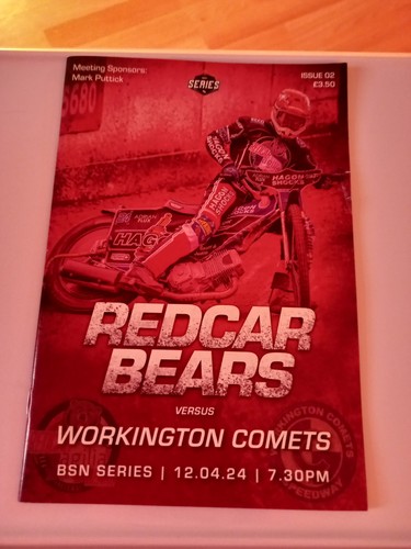 Speedway programme redcar - programme,