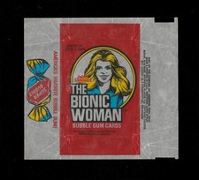 THE BIONIC WOMAN - AN ORIGINAL DONRUSS 1976 GUM CARD WRAPPER