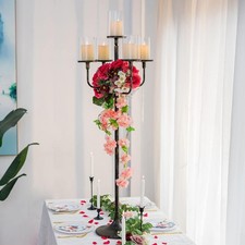 2 x Floor Standing 122cm Black