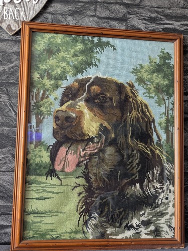 Large framed vintage tapestry - framed,