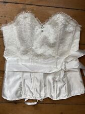 Basque Sexy White With Ruffles And Lace 2xl Larger Lady Xdress