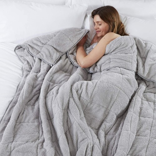 Teddy fleece weighted blanket - fleece,