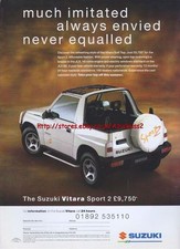 Suzuki Vitara Sport 2 Car 1995 Magazine Advert #2983
