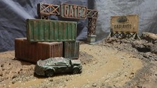 Shipping Containers Triple Pack. Gaslands, 28mm 1:64 scale warhammer 40k table t