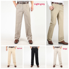 Men Cotton Pleated Pants