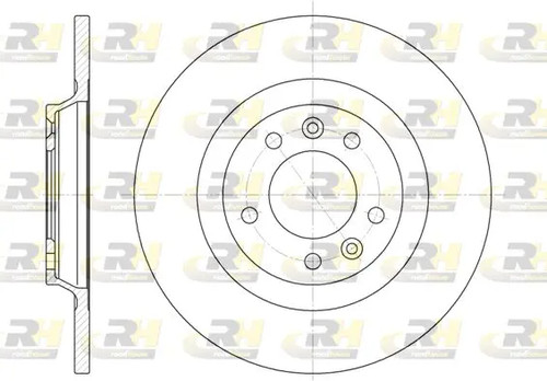 Brake disc rear - brake, solid