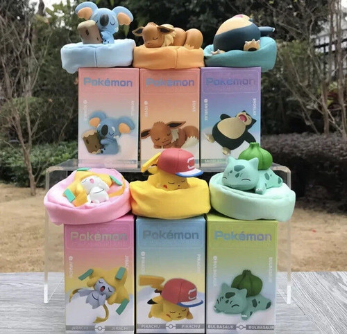 Pokemon sleeping beanie plush - sleeping,
