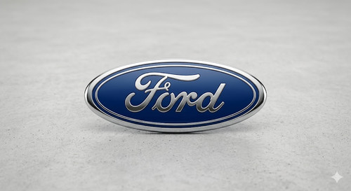 Ford blue oval badge - oval,