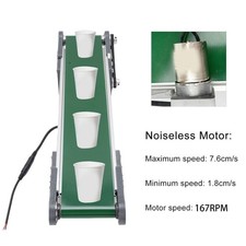 10x50CM Electric Conveyor Belt With Forward Reverse Pause Conveyor Belt