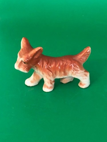 Scottish terrier porcelain dog - scottish,